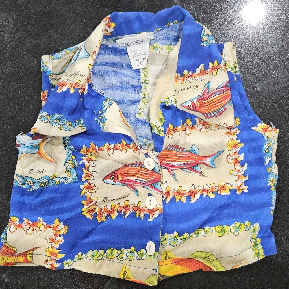 Vintage child's size 2 Kole Kole Hawaiian shirt.